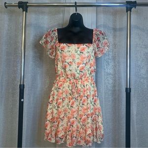 Yellow/Pink Cute Trixxi Floral Dress